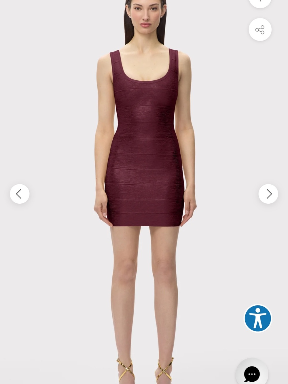 Burgundy bodycon dress